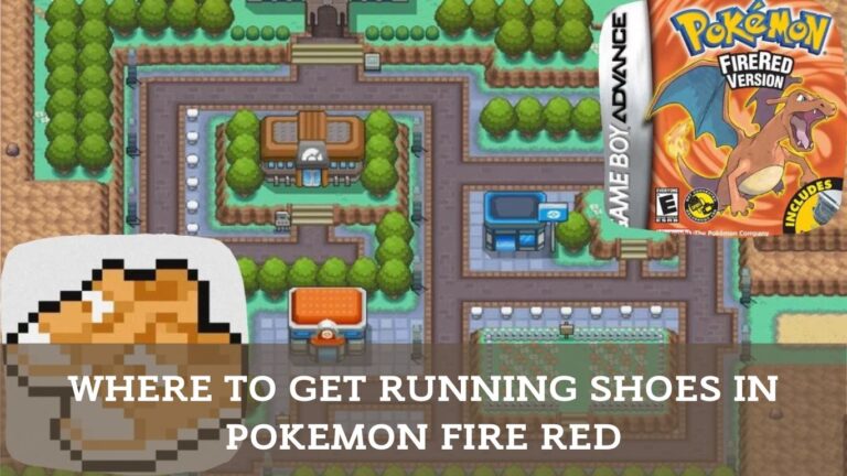 WHERE TO GET RUNNING SHOES IN POKEMON FIRE RED?